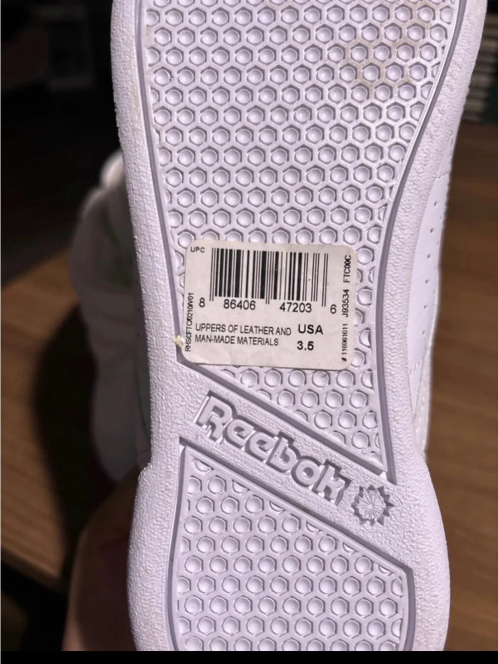 Reebok White High-Top Lace & Strap Sneakers